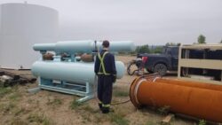 Innopipe installed under ground is externally coated.